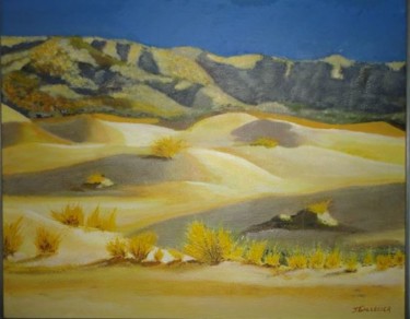 Schilderij getiteld "desert-de-gobi.jpg" door Jocelyne Gallecier, Origineel Kunstwerk, Acryl