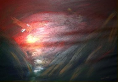 Painting titled "The wings of glory" by Michael U Johansson, Original Artwork