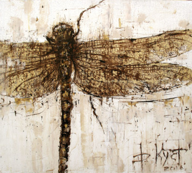 Картина под названием "The Dragonfly" - Dmitry Kustanovich, Подлинное произведение искусства, Масло Установлен на Деревянная…