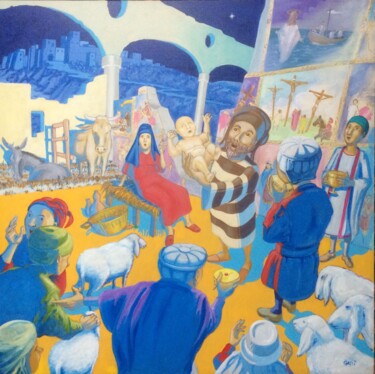 Pintura intitulada "La felicità di San…" por Stefano Galli, Obras de arte originais, Acrílico