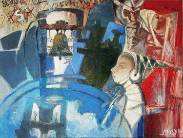 Peinture intitulée "Смотрители Пизанско…" par Galya Didur, Œuvre d'art originale, Acrylique