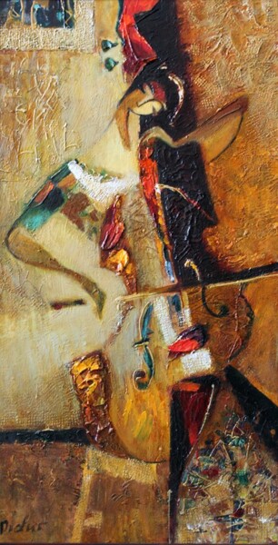 Painting titled "Viola"" by Galya Didur, Original Artwork, Acrylic