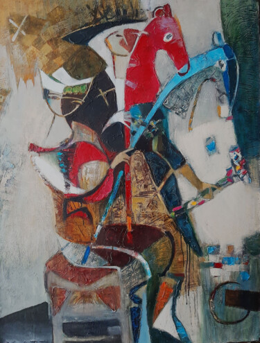 Painting titled "Kalleidoscope" by Galya Didur, Original Artwork, Acrylic