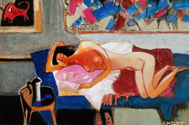 Painting titled "The Rape of Europe…" by Galya Didur, Original Artwork, Acrylic