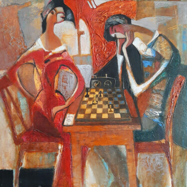 Painting titled "Endshpiel" by Galya Didur, Original Artwork, Acrylic