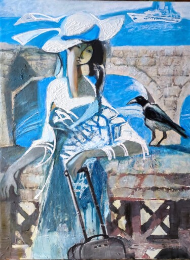 Pittura intitolato "Tel Aviv - Jaffa" da Galya Didur, Opera d'arte originale, Acrilico