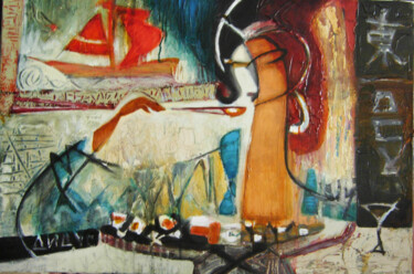 Peinture intitulée "Sushi solo" par Galya Didur, Œuvre d'art originale, Acrylique