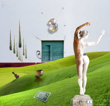 Digitale Kunst mit dem Titel "Prato metafisico..." von Artegambasin, Original-Kunstwerk, Andere