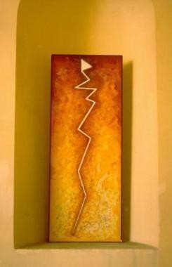 Peinture intitulée "Serpente fulmine" par Raimondo Gambino, Œuvre d'art originale