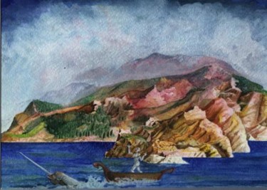 Painting titled "Isola" by Raimondo Gambino, Original Artwork