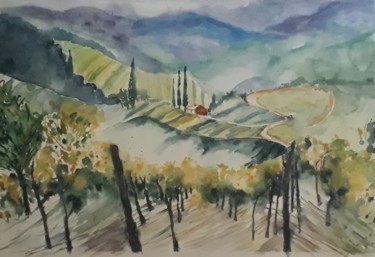 Painting titled "20180723-150134.jpg" by Bistra Hristova, Original Artwork, Watercolor