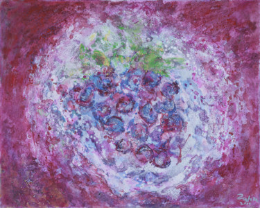 Painting titled "Grape - wine" by Gani, Original Artwork, Acrylic