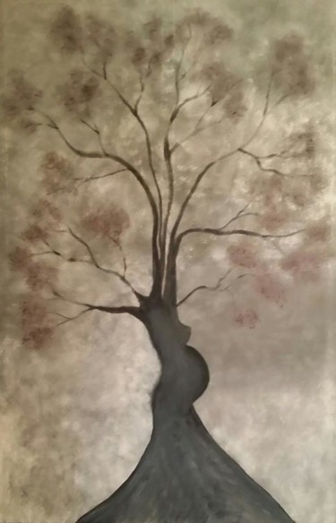 Peinture intitulée "Mère Nature" par D'Âme Forêt, Œuvre d'art originale, Acrylique