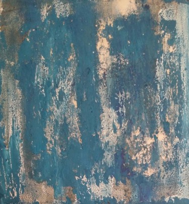 Peinture intitulée "abstrait bleu 2" par D'Âme Forêt, Œuvre d'art originale, Acrylique