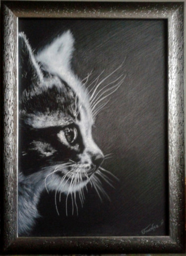 Рисунок под названием "Кот" - Алла Ганская, Подлинное произведение искусства