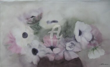 Peinture intitulée "Brouillard d'anémon…" par Isabelle Fournier Perdrix, Œuvre d'art originale