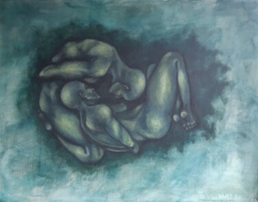 Pintura intitulada "Dans l'éternité" por Elodie Bedon (Garance Be.), Obras de arte originais, Acrílico