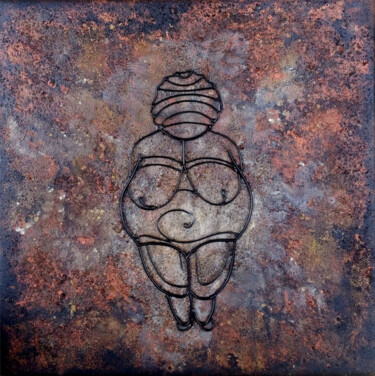 Картина под названием "Venus préhistorique" - Elodie Bedon (Garance Be.), Подлинное произведение искусства, Акрил