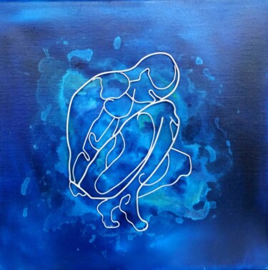 Painting titled "Re-naissance dans l…" by Elodie Bedon (Garance Be.), Original Artwork, Acrylic