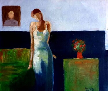 Painting titled "In the absence of t…" by Garcia Nasih, Original Artwork, Oil