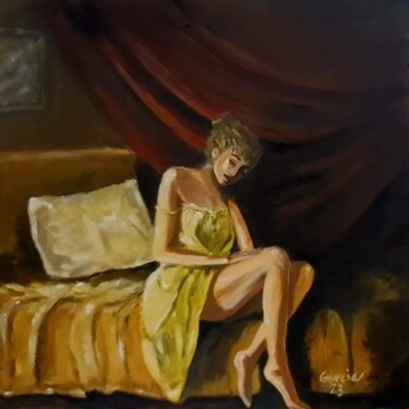 Painting titled "In the moments that…" by Garcia Nasih, Original Artwork, Oil