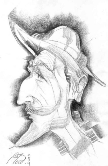Painting titled "Don Quichotte" by Juan Garcia Calero, Original Artwork