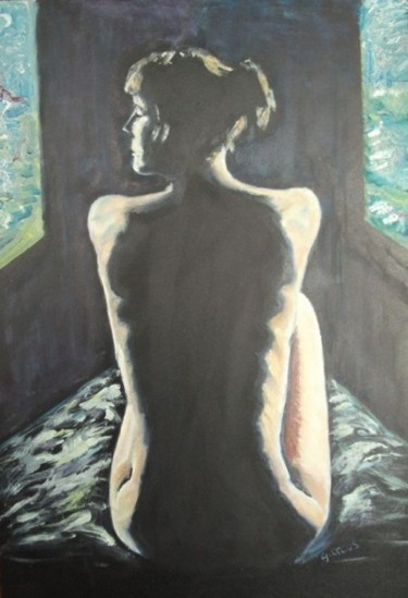 Pintura titulada "REFLEXIÓN" por Garcus, Obra de arte original, Oleo