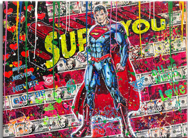 绘画 标题为“Superhero” 由Gardani, 原创艺术品, 油