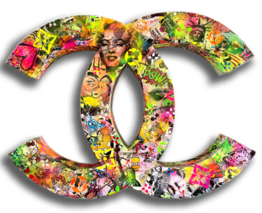 Sculpture intitulée "Chanel Cambon - Ori…" par Gardani, Œuvre d'art originale, Résine Monté sur Panneau de bois