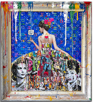 Картина под названием "Free" - Gardani, Подлинное произведение искусства, Масло Установлен на Деревянная рама для носилок