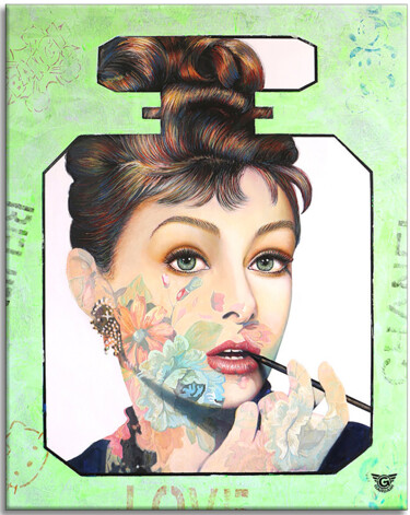 "Audrey Joy Chanel" başlıklı Tablo Gardani tarafından, Orijinal sanat, Petrol
