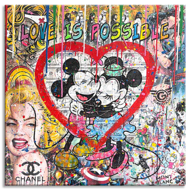 Pintura titulada "Love is Possible" por Gardani, Obra de arte original, Acrílico Montado en Bastidor de camilla de madera
