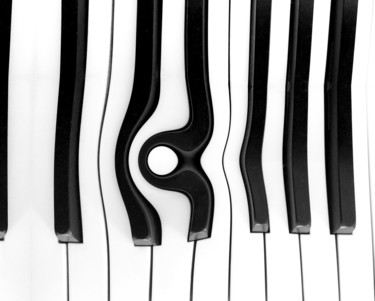 Digitale Kunst getiteld "When the Piano play…" door Gareth P Jones, Origineel Kunstwerk, 2D Digital Work