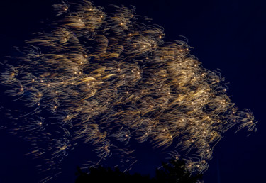 Fotografia intitolato "Fireworks Drifting" da Gareth P Jones, Opera d'arte originale, Fotografia digitale