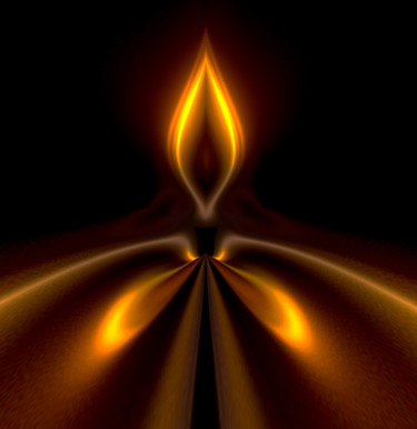 Цифровое искусство под названием "Eternal Flame" - Gareth P Jones, Подлинное произведение искусства, Цифровая живопись