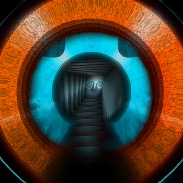 Digital Arts titled "Peering through the…" by Gareth P Jones, Original Artwork, 2D Digital Work