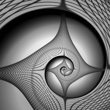「Web of Mathematics」というタイトルのデジタルアーツ Gareth P Jonesによって, オリジナルのアートワーク, 2Dデジタルワーク