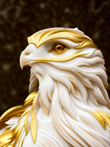 Digitale Kunst mit dem Titel "The Hawk King" von Gareth P Jones, Original-Kunstwerk, Manipulierte Fotografie