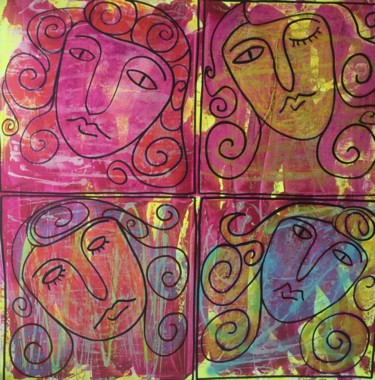 Картина под названием "Women" - Ag Cabanas, Подлинное произведение искусства, Акрил