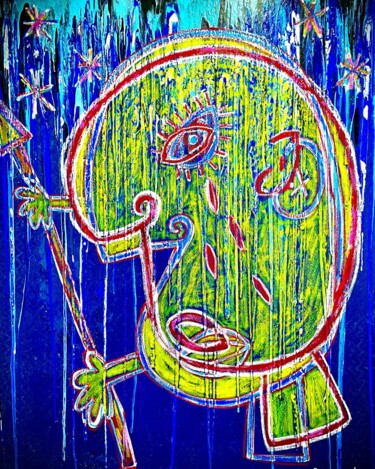 Pintura titulada "Deviens celui que t…" por Ag Cabanas, Obra de arte original, Acrílico Montado en Bastidor de camilla de ma…