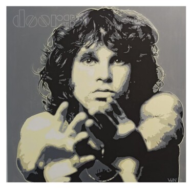 Pittura intitolato "Jim Morrison" da Garik Kuba, Opera d'arte originale, Acrilico