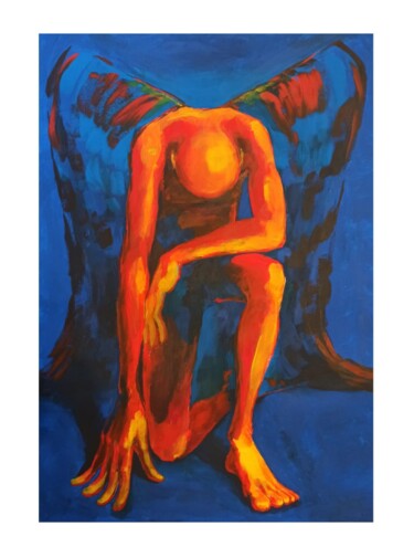 Pittura intitolato "Revival. Angel" da Garik Kuba, Opera d'arte originale, Acrilico