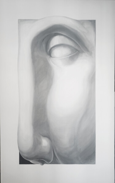 Peinture intitulée "Греческий профиль" par Garik Kuba, Œuvre d'art originale, Acrylique