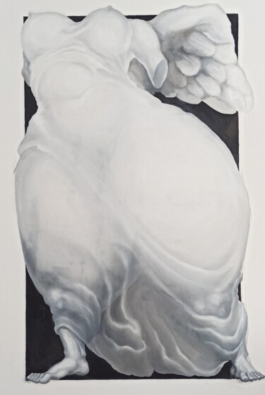 Картина под названием "Ника-крылатая богиня" - Гарик Куба, Подлинное произведение искусства, Масло