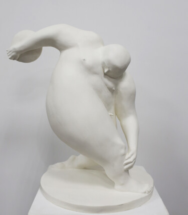 Скульптура под названием "Discobolus" - Гарик Куба, Подлинное произведение искусства, Полимерная глина