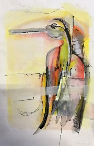 Drawing titled "Cormoran" by Nicole Garilli, Original Artwork, Ink