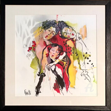 Painting titled "40/40 Coquettes ret…" by Nicole Garilli, Original Artwork, Ink