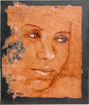 Painting titled "Regard vers ..." by Michèle-B. Garinois, Original Artwork