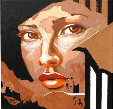 Painting titled "Pas si fatale" by Michèle-B. Garinois, Original Artwork
