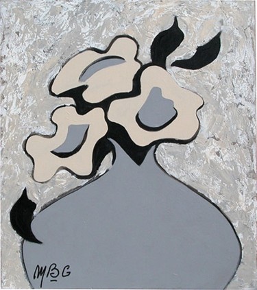 Peinture intitulée "Fleurs 2" par Michèle-B. Garinois, Œuvre d'art originale